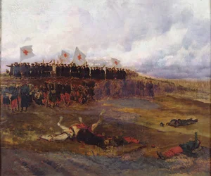 Stretcher-Bearers on the Battlefield During the Siege of Paris